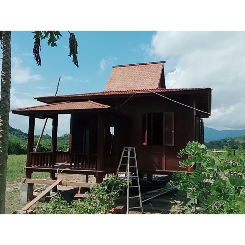 gazebo rumah kayu model panggung outdoor