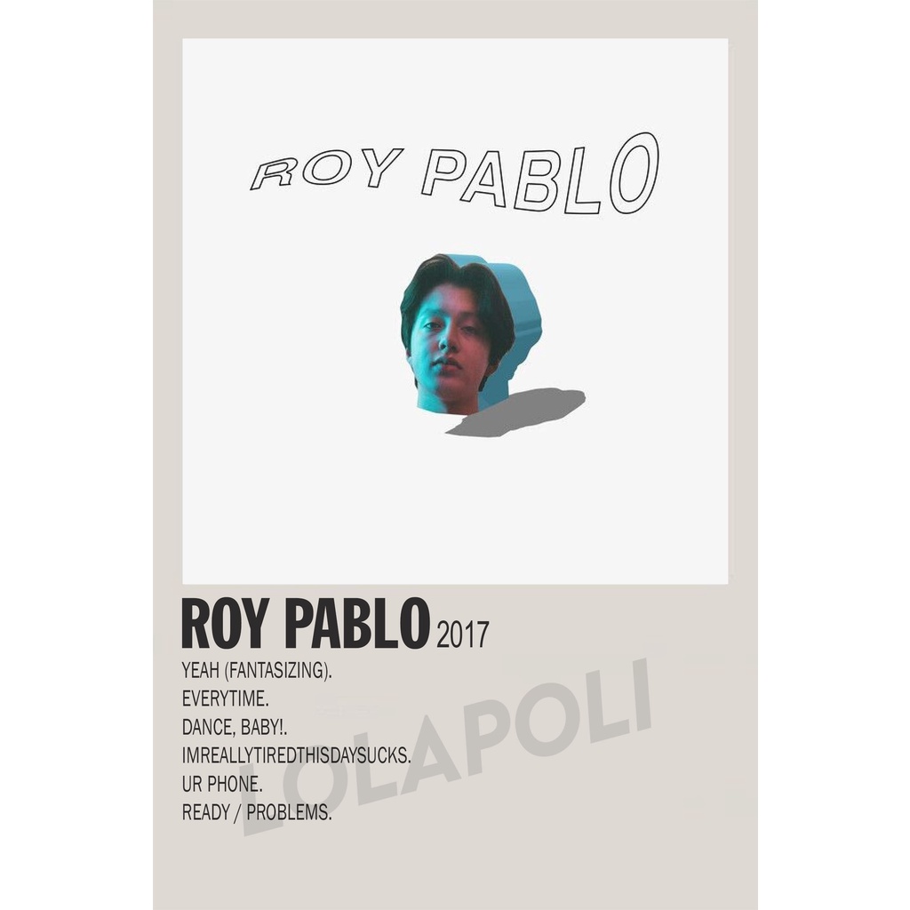 Poster Cover Album Roy Pablo - Boy Pablo