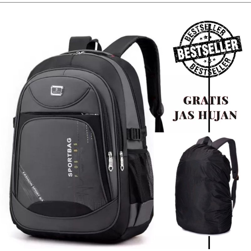 Tas ransel sekolah SD SMP spotbag gratis cover hujan