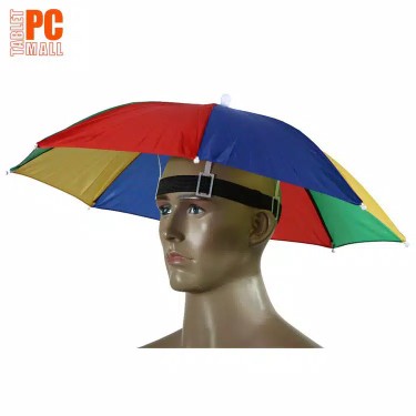 Topi Payung Headband Umbrella Hat Topi Mancing Golf Unik Outdoor