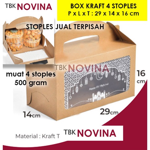 KOTAK KUE LEBARAN / KOTAK KUE IDUL FITRI / BOX KUE KERING / KOTAK STOPLES LEBARAN