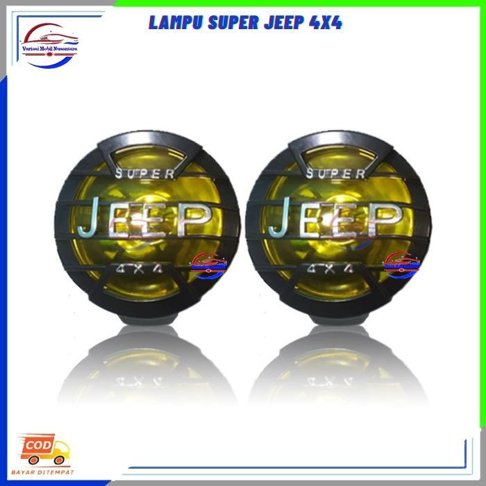 Lampu Led Headlamp Hadlamp Sorot Depan Bulat 4x4 Variasi Mobil Jeep