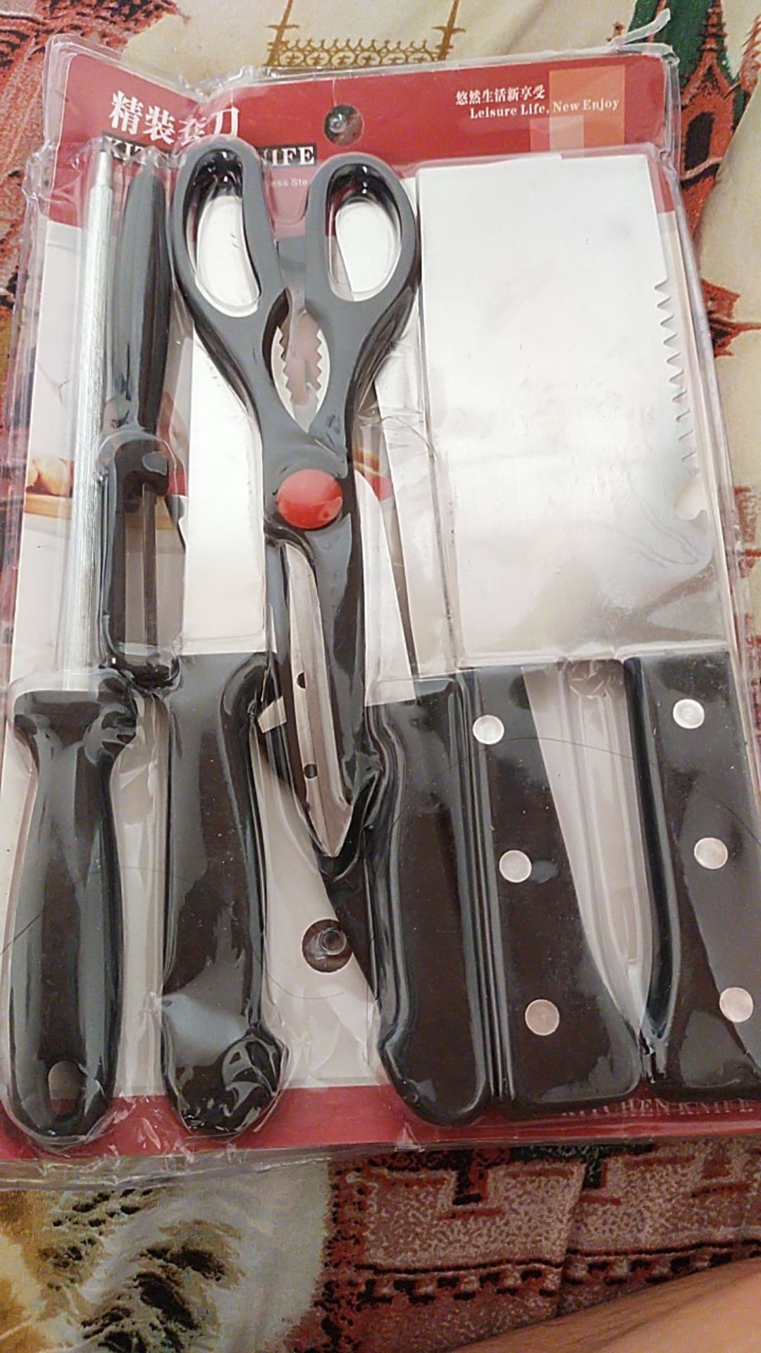 Pisau Dapur Isi 8 Pcs - Pisau Set 8 Pcs