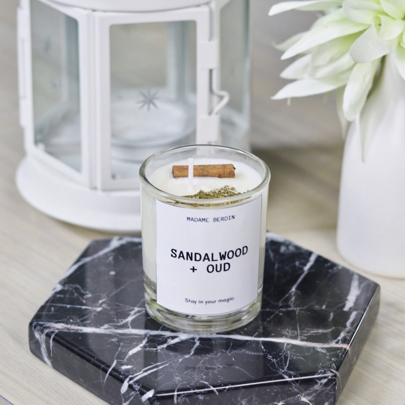 Lilin Aromaterapi Premium - Scented Candle - Dried Flower - Lilin Wangi - Souvenir Hampers Wedding Pernikahan Hadiah Kado | christmas Candle Lilin Natal