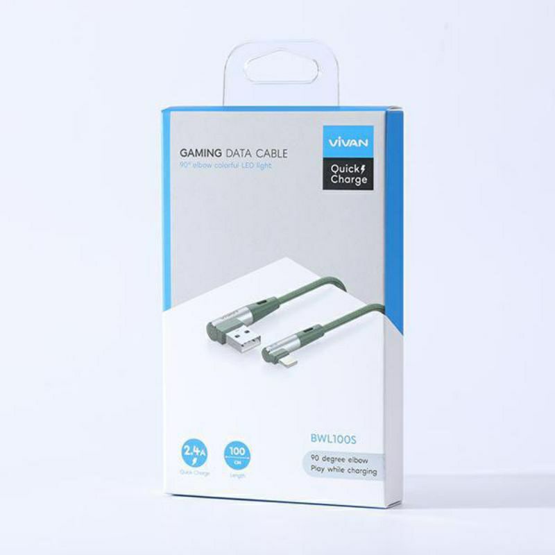 Kabel Data Vivan BWL100S Kabel Data Lightning iPhone ORIGINAL