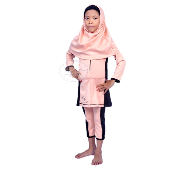 BAJU RENANG MENGAPUNG SAFESWIM ANAK MUSLIMAH