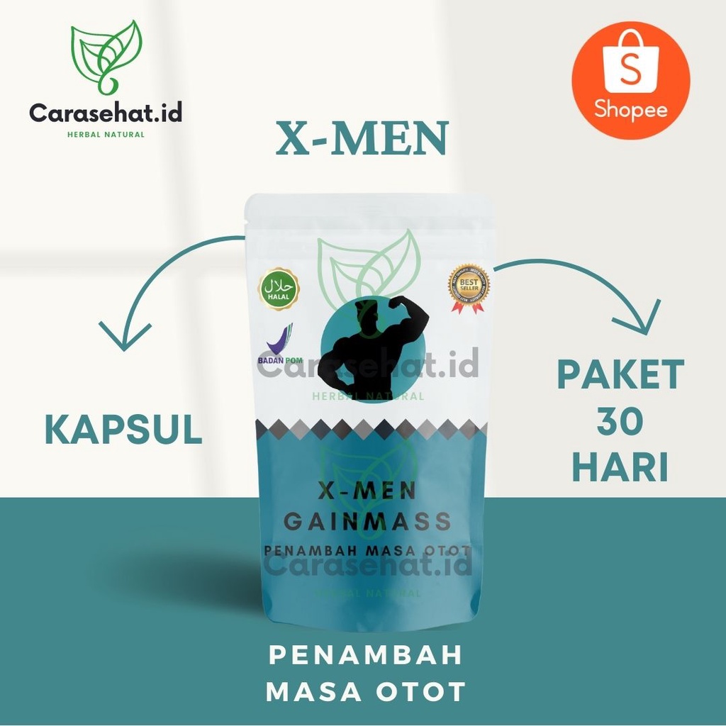 X-Men Gainmass 100% Original pembentuk masa otot badan dan kesehatan tingkatkan kalori kualitas ting
