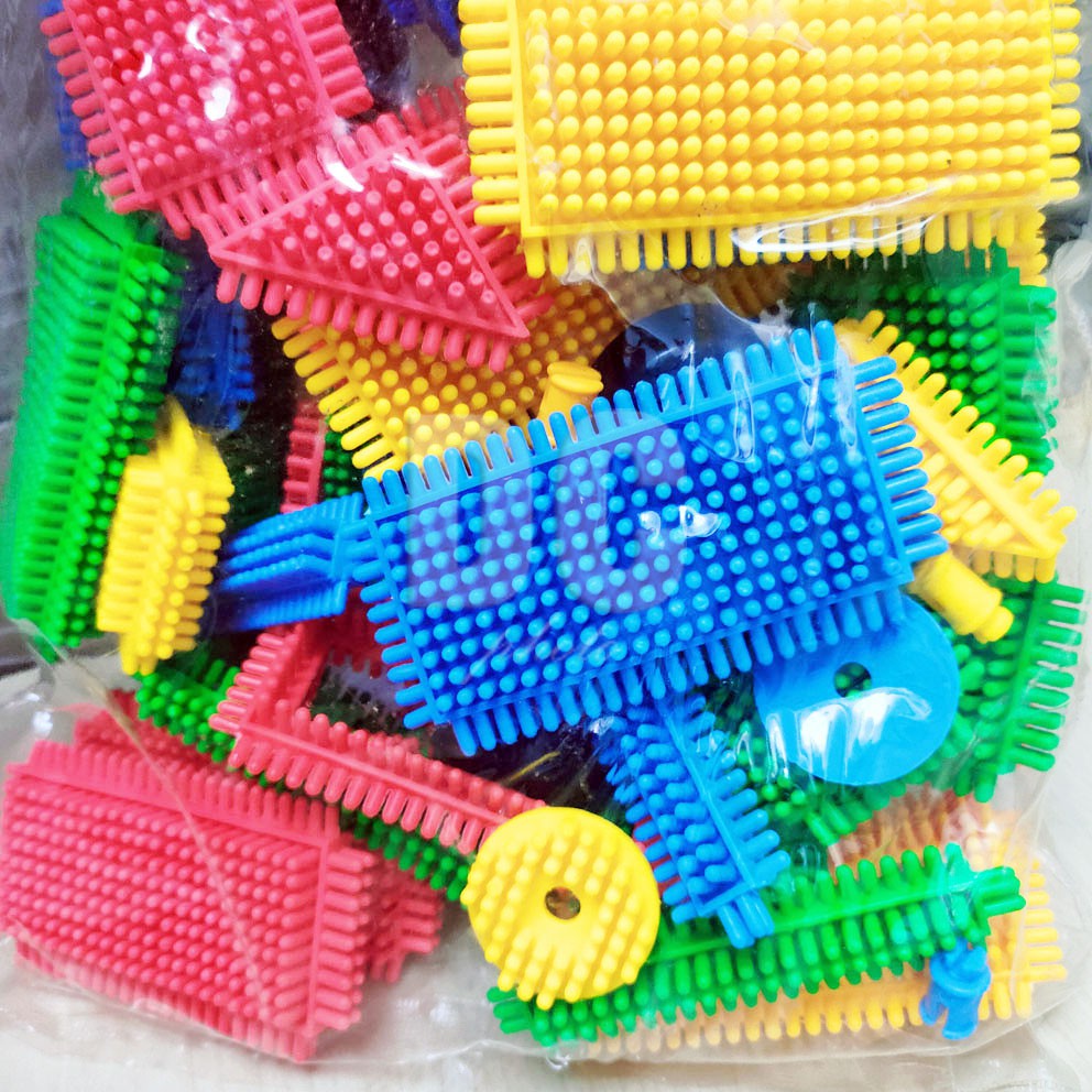 Blocks Puzzle UNIK Impor BESAR BANYAK Type F Mainan Edukasi DIY Bricks Lego Bahan TEBAL dg Tutorial