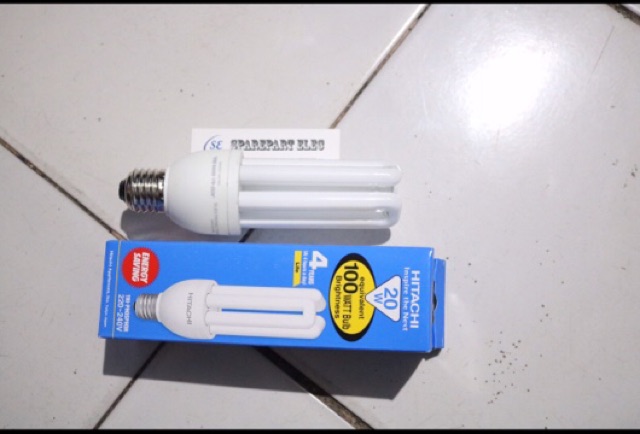 Lampu Essential Hitachi 20 Watt Daylight E27 = 100 watt Bulb Promo