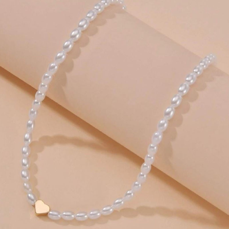 Fashion Korea Kalung Mutiara Cinta Panjang Asli Perhiasan Untuk Wanita Pearl Necklace