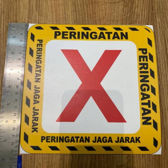 

Sticker jaga jarak untuk bangku atau meja (bahasa indo)