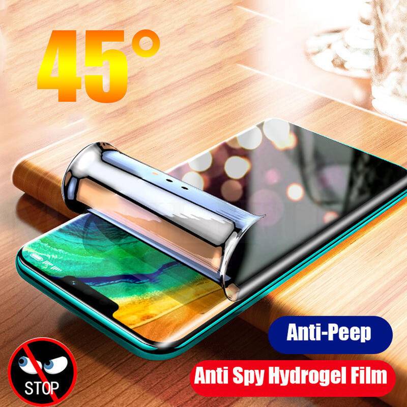 Pelindung Layar Hydrogel 21D Curved Anti Spy Untuk Huawei Nova 5 5i 7 8 9 Pro 5z 6 6SE 7SE 8SE 9SE Nova5 Nova6 Nova7 Nova8 Nova9