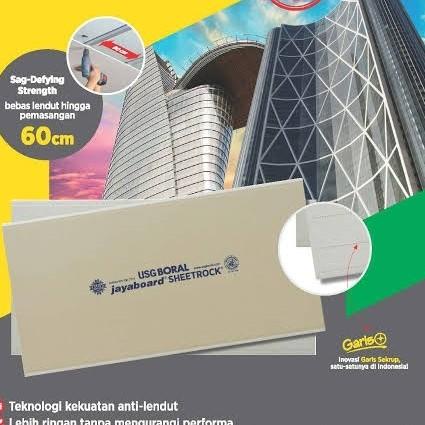 ⅍ GIPSUM JAYABOARD / GYPSUM JAYABOARD 12MM (1,2 X 2,4mm) ➶