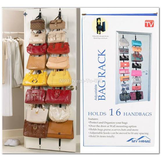 Tempat Gantungan Tas - Bag Rack Organizer - Gantungan Tas 16kait