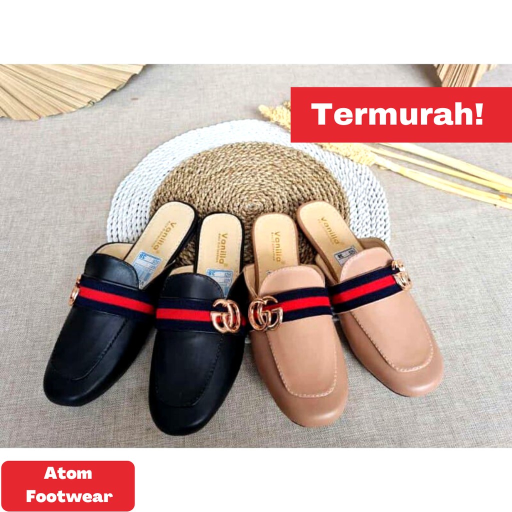 Sepatu Flat Shoes Wanita Slip Slop Murah Import Fashion Korea BL 02