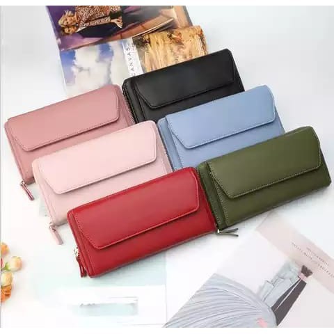 TERLARIS!! DOMPET PANJANG WANITA LUCINTA DOMPET LIPAT FASHION WANITA KOREA MURAH