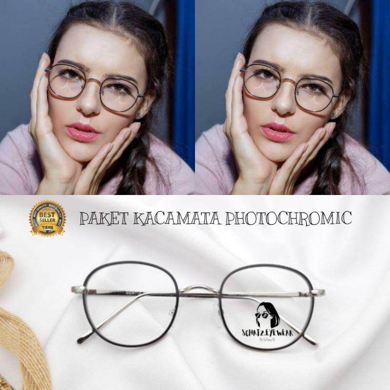 Kacamata Photochromic Frame Kacamata PAULINE 2261 Kacamata Import Fashion Gratis Lensa Photochromic