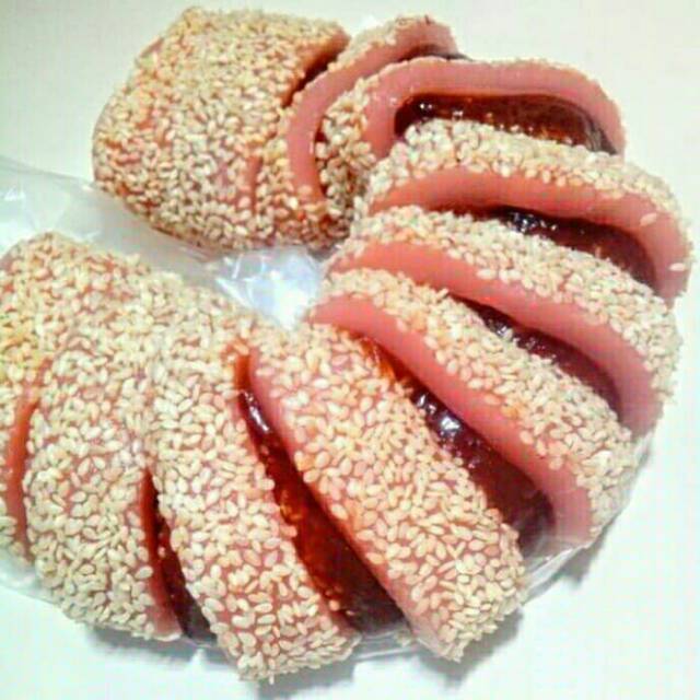 

Mochi gulung kacang merah/mochi red bean/mochi roll/kue mochi/mochi enak/kue oleh-oleh