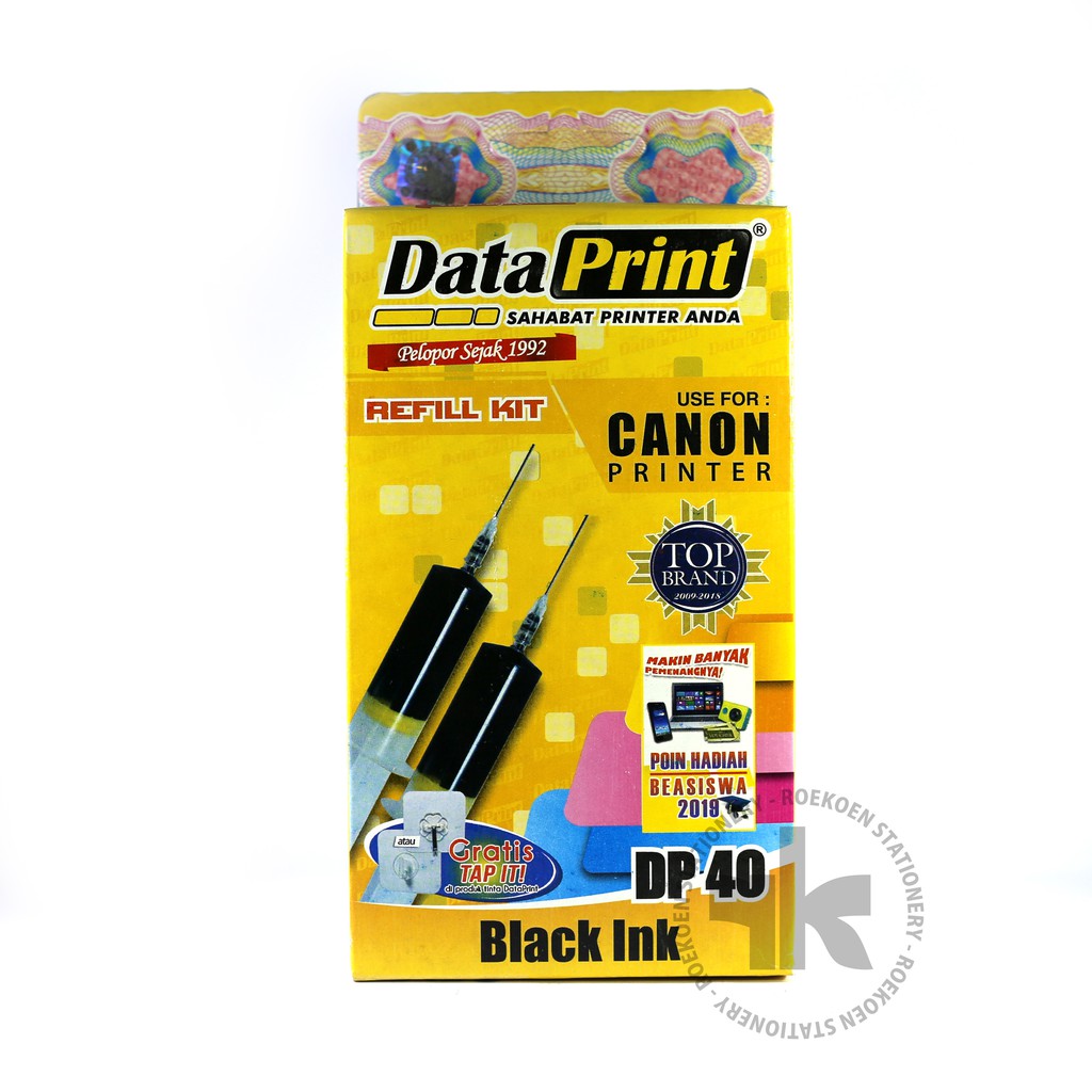 Ink Jet / Tinta Suntik Data Print Canon DP40 Black Shopee Indonesia