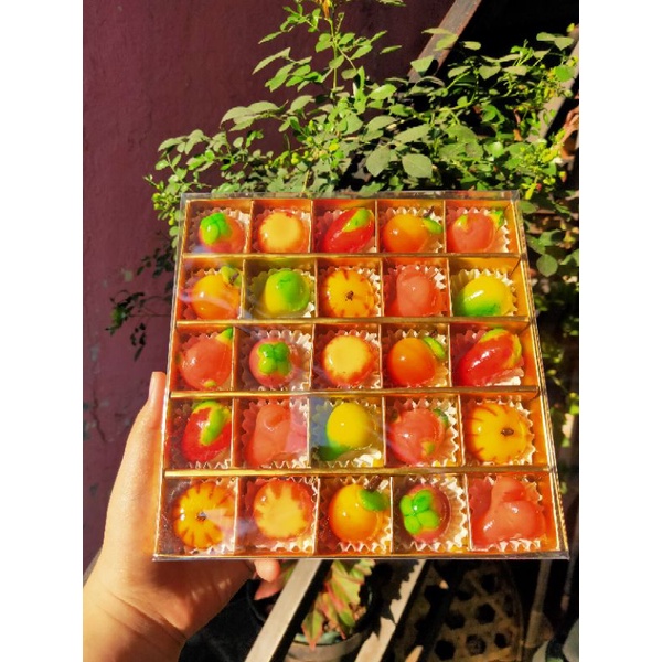 Kue Hampers Imlek Lebaran Ulang Tahun Thank You Gift Lukchup Mini Kue Buah Mini Thailand Hampers Dessert