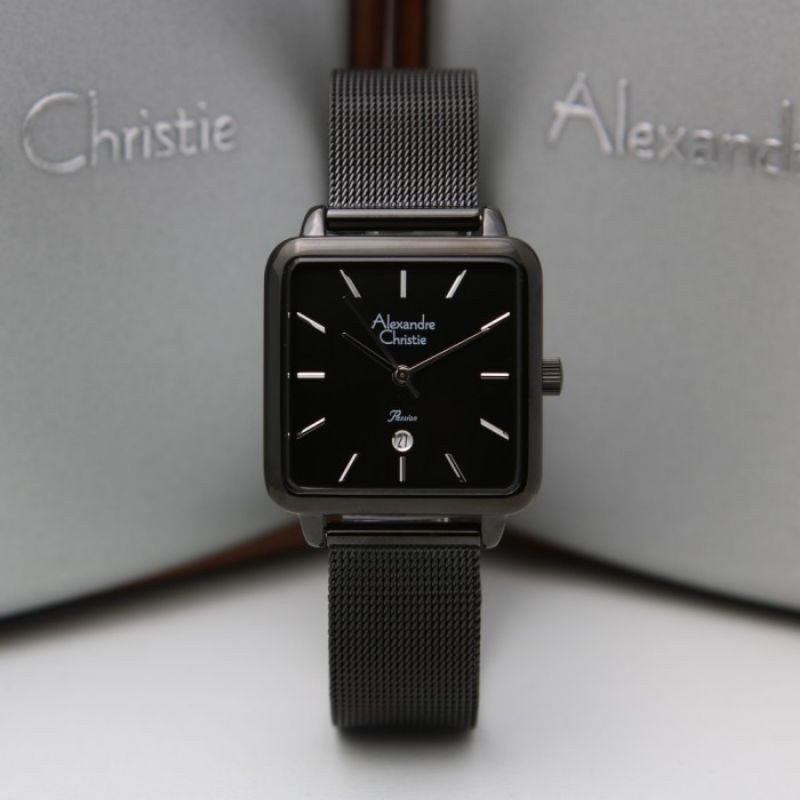 JAM TANGAN WANITA ALEXANDER CHRISTIE AC 2869 FULL BLACK