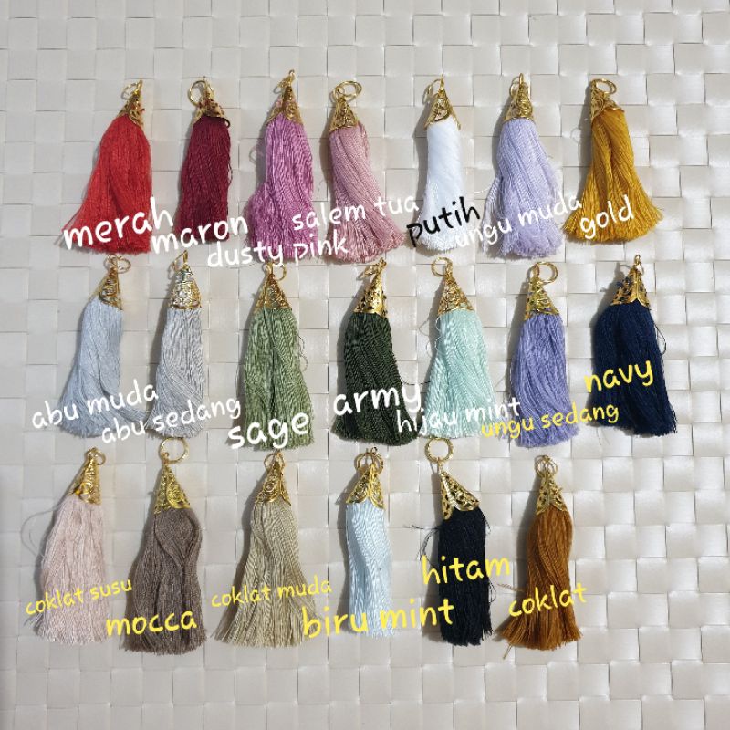 Tassel/Rumbai Mahkota Ring Per 1 Pcs