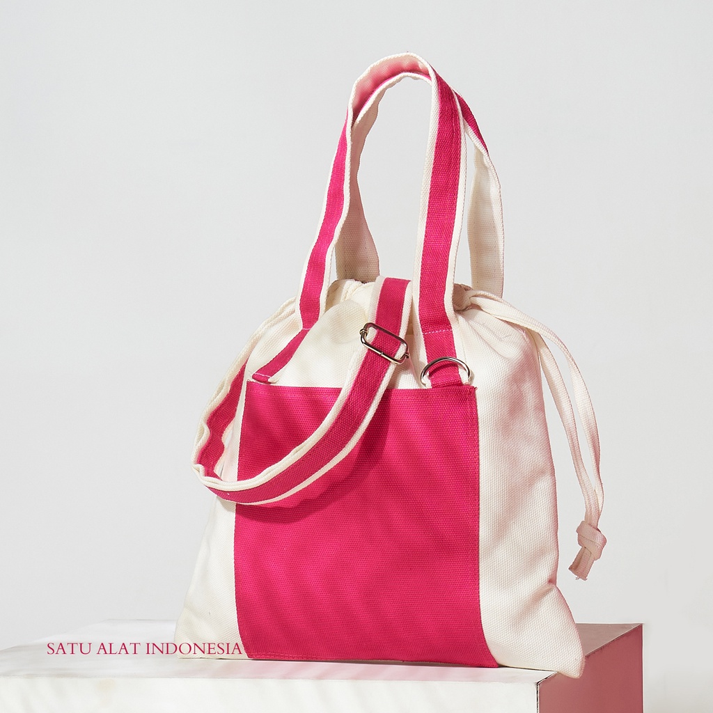 SATU ALAT Tas Selempang TIAHAHU 100% Canvas Premium Tebal Tas Kanvas
