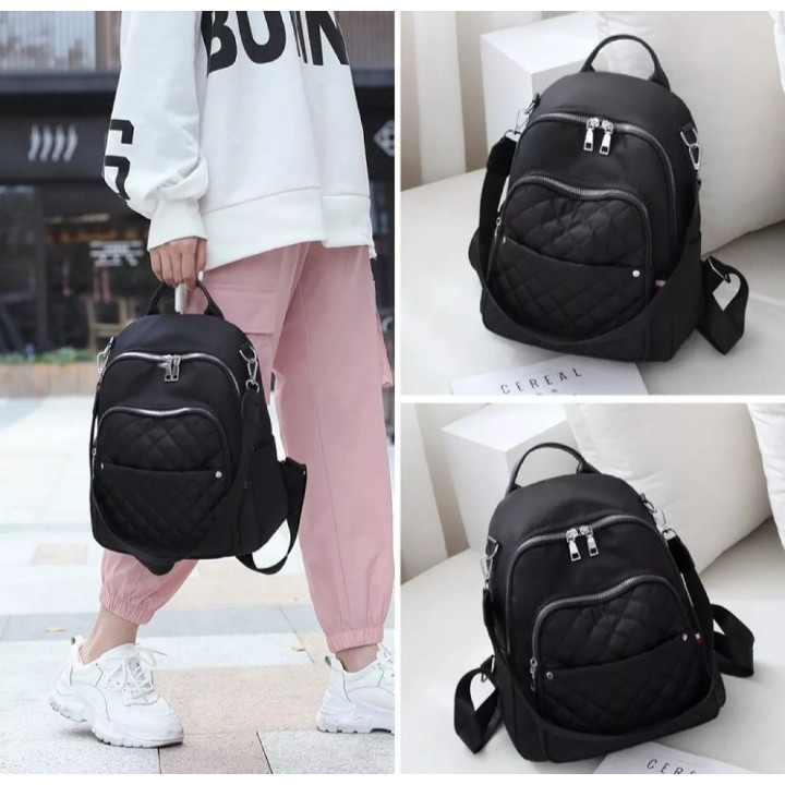 Tas ransel Wilka /tas sekolah /tas gendong /tas gemblok/tas ransel bisa gendong dan slempang