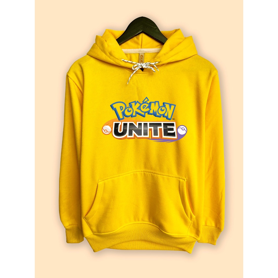 jaket hoodie premium desain pokemon unite