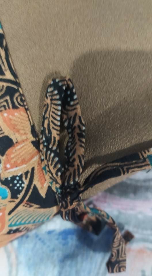 Atasan Batik Wanita Asj Sa Hrb026 Kenongo Kemeja Tosca Pendek Size M L Xl & Xxl