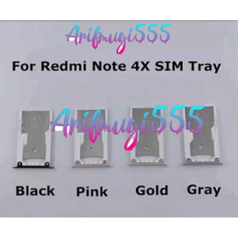 SIMTRAY SIMLOCK SLOT SIM CARD TEMPAT SIM KARTU XIAOMI REDMI NOTE 4X ORIGINAL