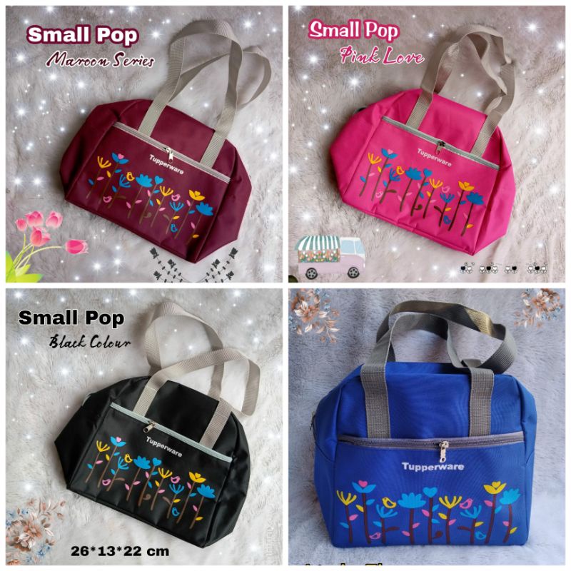 Tupperware small pop Bunga / Lunch Bag Little Flowers / Tas Ultah/ tas souvenir cantik