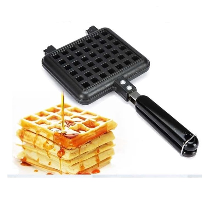 Waffle Maker Cetakan Kue Belgian - Singgle Waffle Pan HA-1477 Anti Lengket