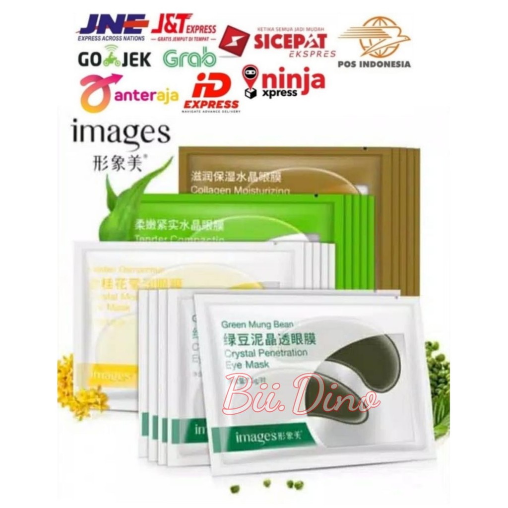 Masker Mata Images Collagen Crystal Eye Mask Mung Bean Golden Osmanthus Tender