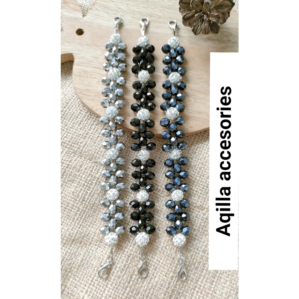 konektor masker hijab / kristal / konektor mewah dan cantik / pengait masker / TERBARU