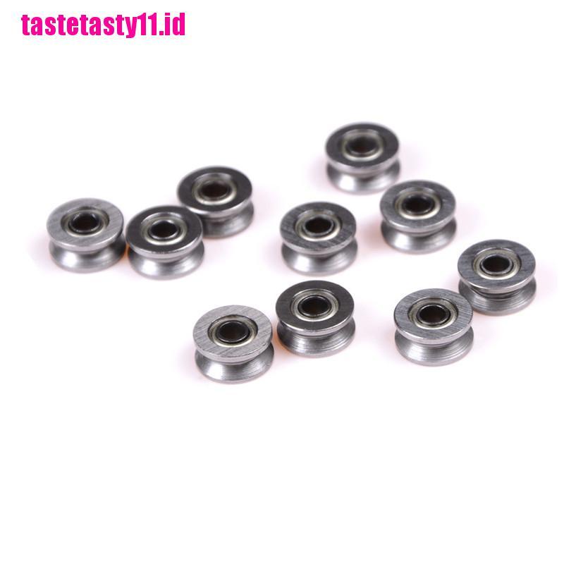 【TTID】10pcs 624VV V Groove Deep Groove Ball Bearing Traces Walking Guide Rail B