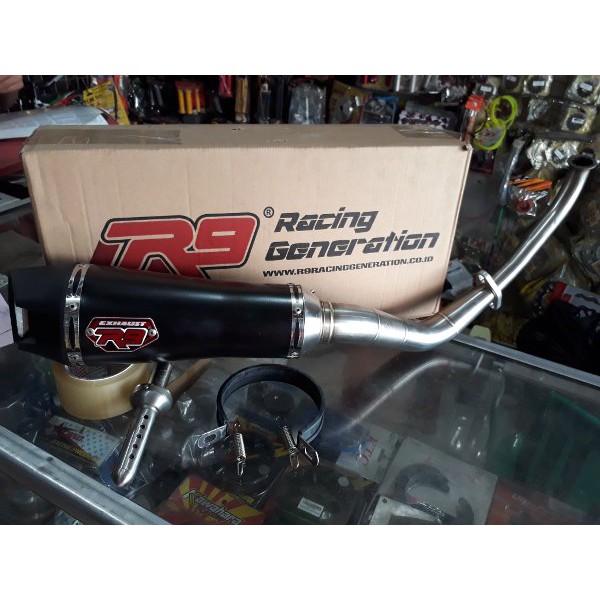 BRILIANT Knalpot yamaha AEROX.155 merk R9 Alpha series