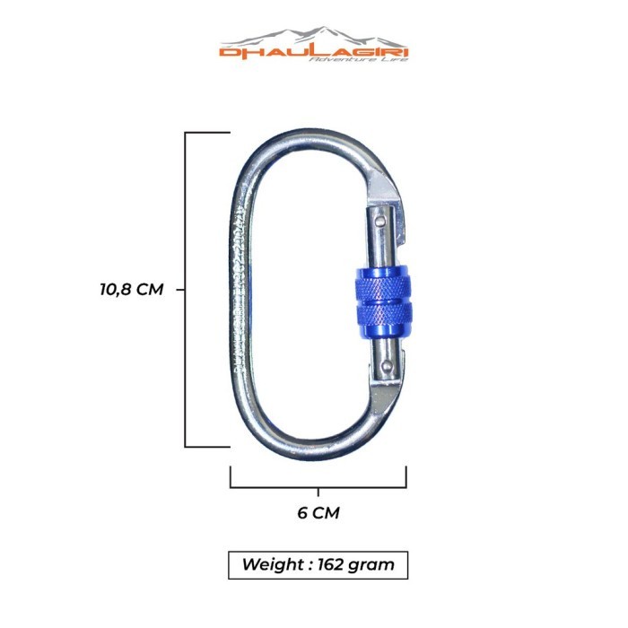 Carabiner Climbing 25KN CA 1019 Dhaulagiri Karabiner Safety Lock