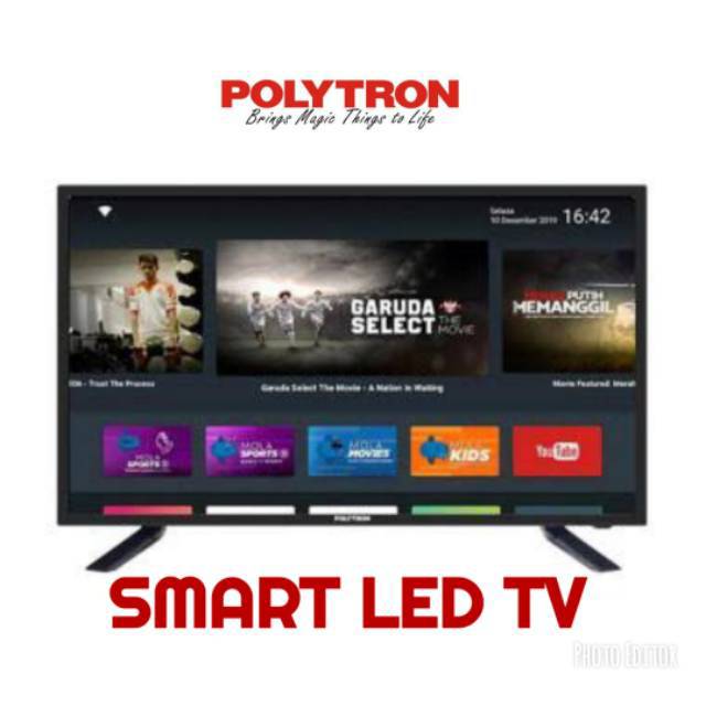 TV LED POLYTRON LED TV PLD 32AG5959 Smart TV [32 Inch] GARANSI 5 TAHUN