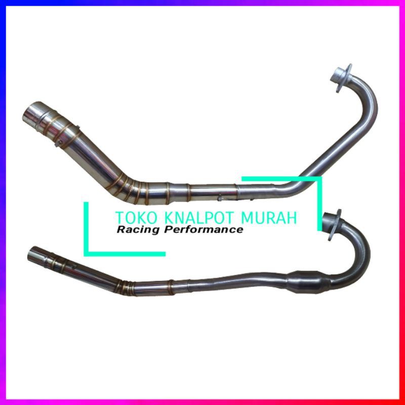 Silencer/Slencer knalpot racing SC PROJECT motor 100-300cc Vixion CB150R CBR R15 Satria GSX MX sonic-Leher/Header Sport