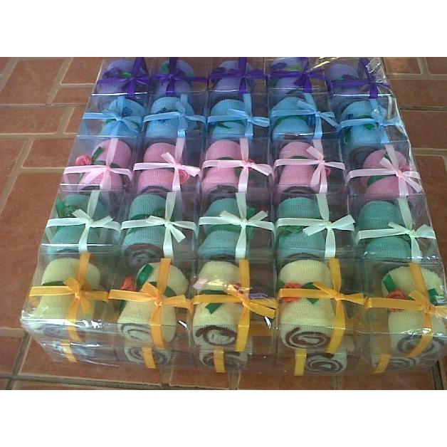 Sale!!! Souvenir Pernikahan - Saputangan Handuk Kecil Gulung Mini Coklat - Paling Dicari