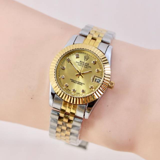 Jam Tangan Wanita Rolex Oyster Pupertual Super Elegan - Jam Tangan Rolex - Jam Tangan Wanita - RX001