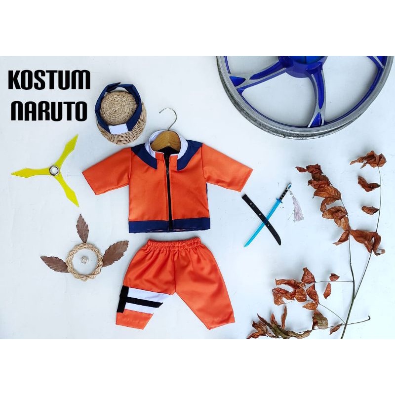 KOSTUM NARUTO ANAK UNIK / KOSTUM ANAK JEPANG NARUTO /BAJU NARUTO ANAK /BAJU NEWBORN