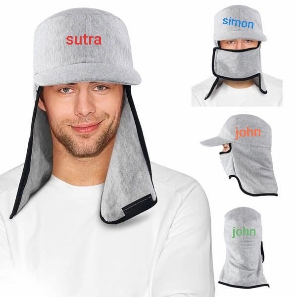 Topi Jepang Masker Bordir Nama Suka suka/Topi Mancing/Topi Ronda