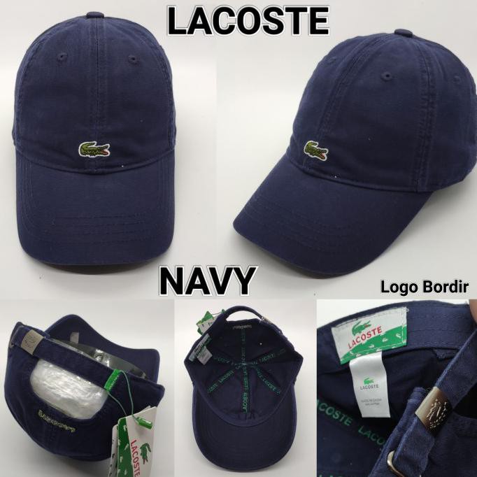 Topi Pria Import Logo Buaya - Navy