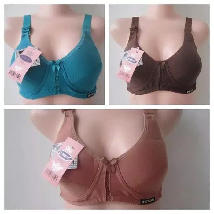 Bra BH Jumbo Big Size Wanita Perempuan tanpa kawat Queenie Jumbo bisa COD Fia Shop48