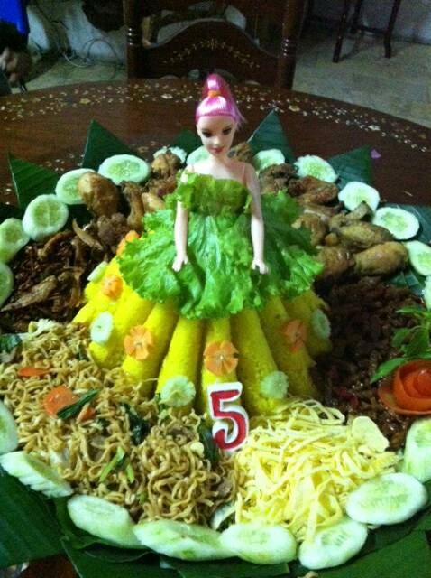 CETAKAN TUMPENG BARBIE - loyang barbie nasi tumpeng - loyang rok barbie - cetakan nasi - cetakan agar - cetakan puding rok barbie