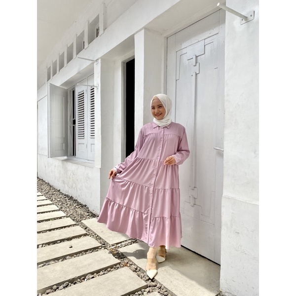 ZEA MIDI DRESS KANCING BUSUI MIDI DRESS SHAKILA ALL SIZE JUMBO