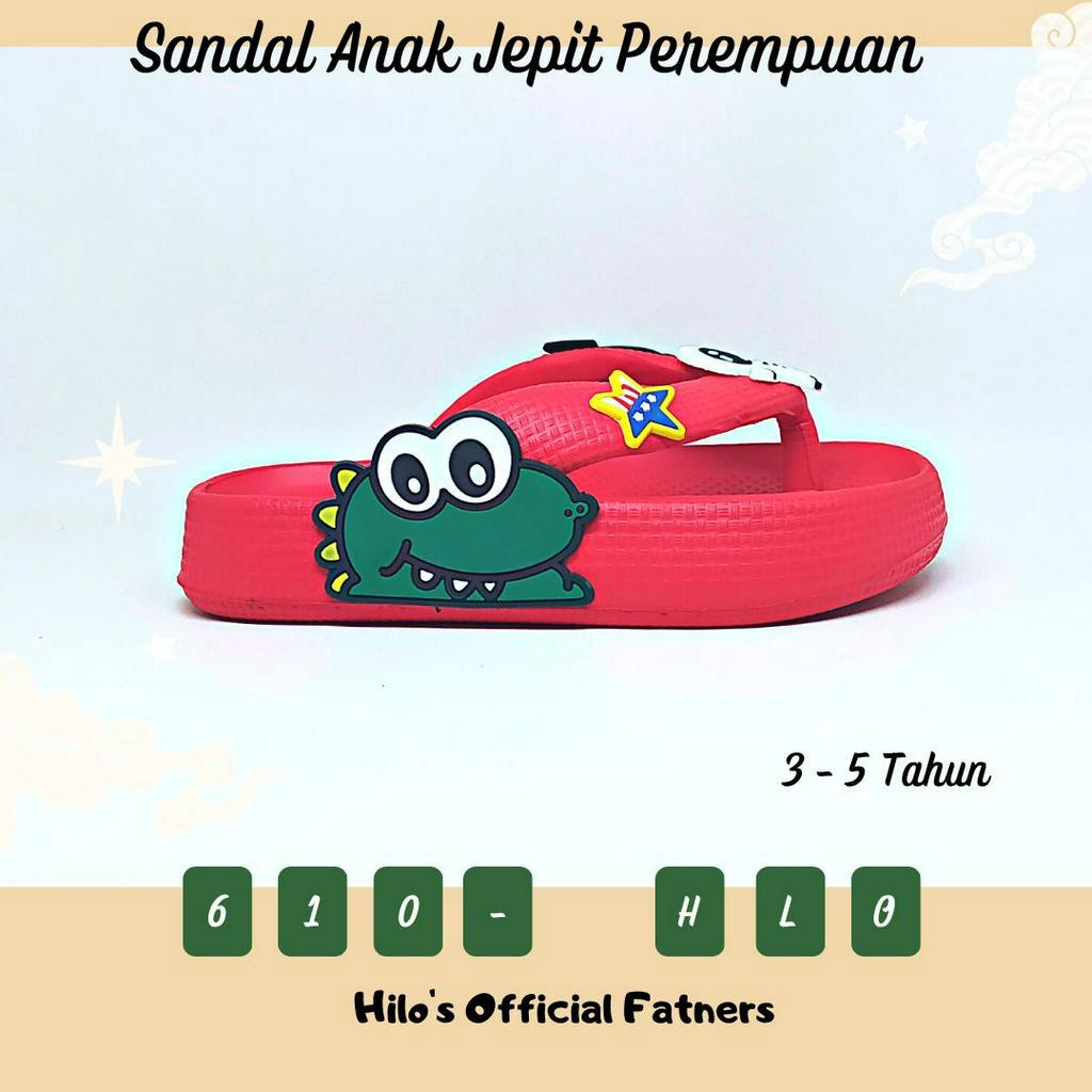 MD79 - Sendal Anak Laki Laki Model Jepit Terbaru 2023 Motif Buaya Usia 3 5 Tahun