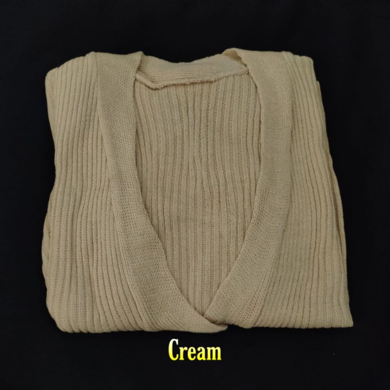 Cardy Cardigan Rajut Crop Basic Outerwear Wanita Kancing Batok  Terbaru 2022 Bahan Rajut Halus Premium Allsize-Cream